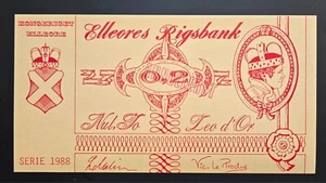 Denmark - Elleore Local Currency 0.2 Leo d' Or ND 1988 UNC Annulleret Banknote - Picture 1 of 2