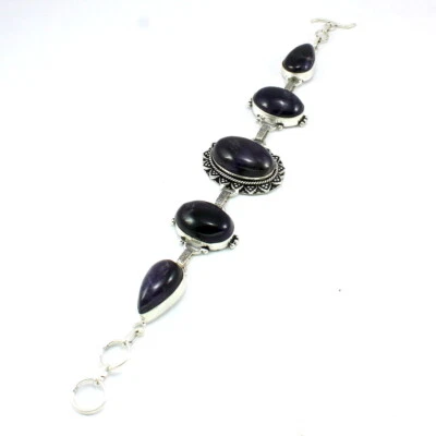 手链天然紫水晶宝石手工串珠天然宝石首饰 — 第 1/2 张图片