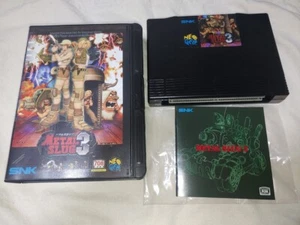 Metal slug 3 AES Neo Geo  box cartridge insert and manual From Japan - Picture 1 of 7