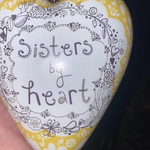 Sisters By Heart Demdaco ART HEART 4" Locket Sculpture - Picture 1 of 15