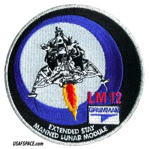 GRUMMAN LM -12 APOLLO 17-LUNAR MODULE- CHALLENGER-ORIGINAL AB EMBLEM SPACE PATCH - Picture 1 of 4