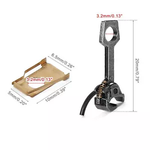 Evemodel 12pcs HO Scale 1:87 Knuckle Metal Large Couplers Coupling Hook HP4187 - Picture 1 of 7
