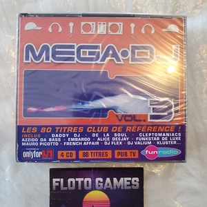 CD MUSICAL : Mega DJ Vol 3 - 4 CD - Neuf sous blister - Electro - Floto Games - Imagen 1 de 2