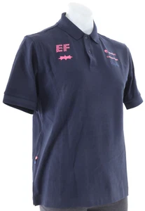 Rapha EF Education EasyPost Short Slv Logo Polo Shirt Men LARGE Navy Cannondale - Picture 1 of 4