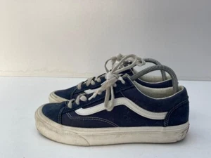 Vans Unisex Adult Navy Canvas Lace Up Low Top Sneaker Shoes UK 7 EUR 40.5 B113 - Picture 1 of 7