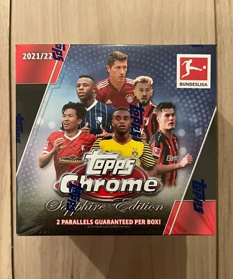 2021/22 TOPPS CHROME BUNDESLIGA SOCCER SAPPHIRE BOX - Image 1 of 3