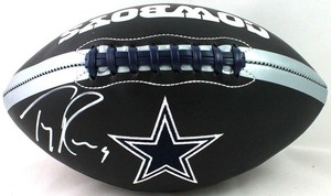 tony romo autographed football