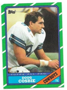 Topps Football #130 1986 Doug Cosbie Dallas Cowboys - Foto 1 di 2