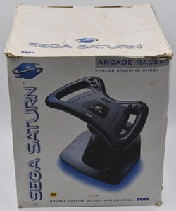 Sega Saturn Arcade Racer Analog Steering Wheel With Box - Picture 1 of 9