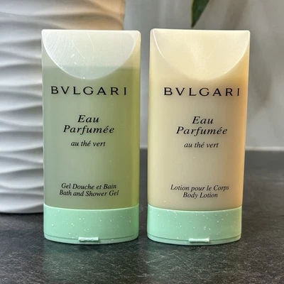 NEW Bvlgari Eau Parfumee  AU THE VERT Body Lotion & Shower Gel 2.5 oz Each - Image 1 of 2