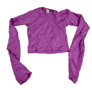 Lululemon Swiftly Tech Cropped Long-Sleeve Shirt Size 2 Pink - Picture 1 of 8