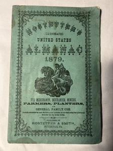 1879 Hostetter’s Almanac for Merchants Mechanics Miners Farmers Pittsburgh Ads - Bild 1 von 6
