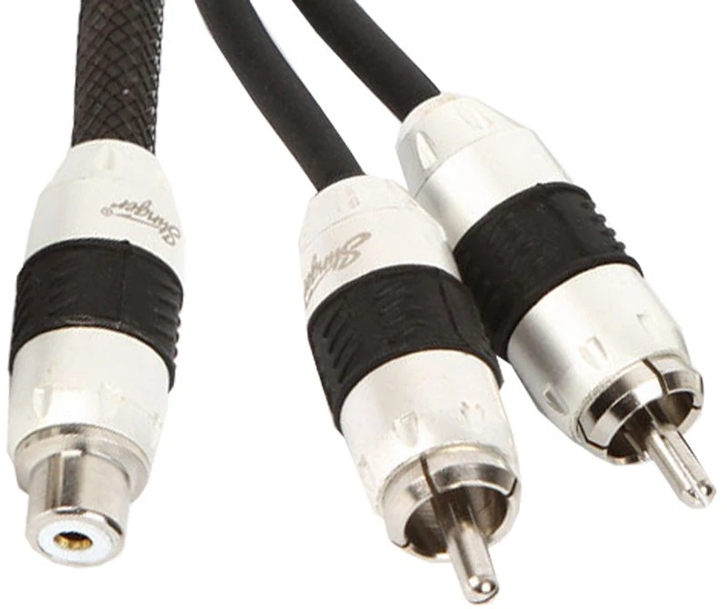 Stinger SI82YM Car Audio 8000 Series 1 Female - 2 Male Rca Y-Adaptor Cable New - Image 1 of 1