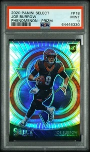 2020 Panini Select Joe Burrow Phenomenon Silver Prizm Rookie #P18 Mint PSA 9 - Bild 1 von 3