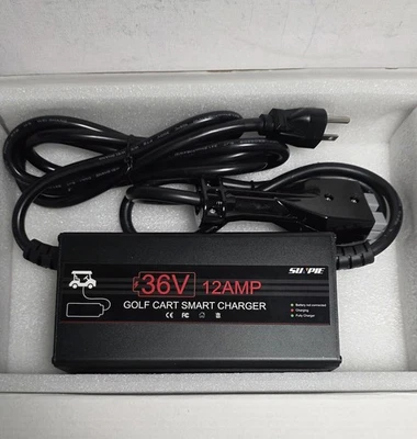 SUNPIE 36v 高尔夫球车电池智能充电器 适用于铅酸电池 AGM 凝胶 EZGO  — 第 1/4 张图片