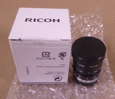 Ricoh FL-CC1614-2M 2/3" 16mm F1.4 Manual Iris C-Mount Lens, 2-Megapixel - Image 1 of 4