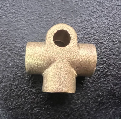 Brass 3 Way 10 x 1.25mm FIAT LANCIA Brake Pipe Tee Piece EMS-HU35 - TOP QUALITY - Image 1 of 4