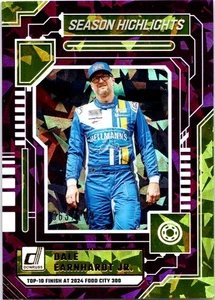 2025 Donruss #9 Dale Earnhardt Jr Season Highlights Purple Ice #/149 - Picture 1 of 2