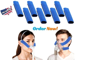 Cubiertas de correa CPAP almohadillas de cojines de tela suave para arnés 6 piezas - Imagen 1 de 4