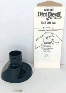 ATTACCO ADATTATORE BORSA Dirt Devil 103 vintage e 1 sacchetto monouso aspirapolvere manuale - Foto 1 di 8