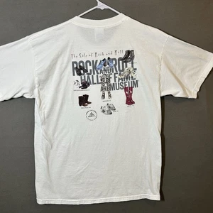 De Colección Rock And Roll Salón de la Fama 'Sole of Rock' Miembro T Adulto L Blanco Gildan - Imagen 1 de 11