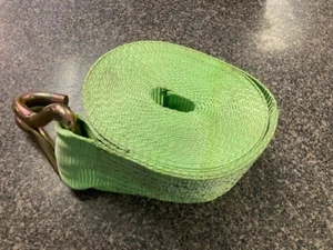 Tie Down Strap 4" x 30 FT with J Finger Hook Replacement Long End Cargo Control - Picture 1 of 5