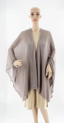 Nuevo Apt. para mujer Etiquetas 9® Pointelle Knit Ruana color gris $50 nuevas con etiquetas #R85 Foto 1 de 2