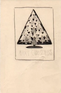 T13-79404. Original Chrismas Card Design by Jessie Cheney Fairbanks Boston 1930s - Picture 1 of 1