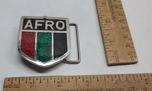 A F R O - numbered - belt BUCKLE -listing #7475 - Picture 1 of 9
