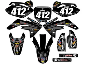 2007-2023 CRF 150 R MAYHEM Black Senge Graphics Kit Compatible with Honda - Picture 1 of 10