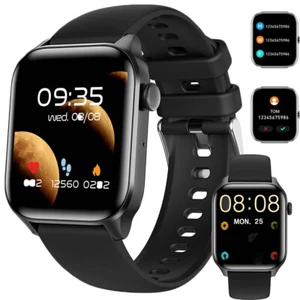 Smart Waterproof Watch Heart Rate Blood Pressure Sleep Tracker for iOS Android - Picture 1 of 17