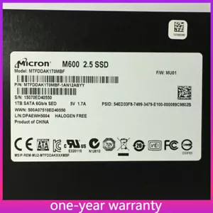 Micron Crucial M600 1TB 6Gb/s SSD Internal MTFDDAK1T0MBF 2.5" SATA III 7mm SSD - Picture 1 of 5