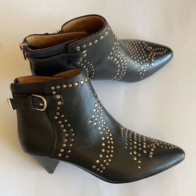 Joie Bickson ankle bootie womens Sz 5 stud zip back - Image 1 of 4