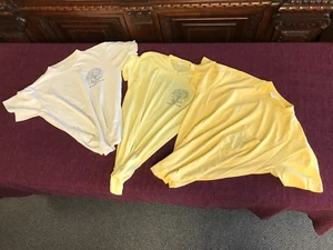 VTG Lot 3 60's 70's NEWPORT BEACH STATE NORMAL SCHOOL FACULTY T-SHIRT XL Yellow - Picture 1 of 13