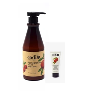 Loción corporal y mano Codi granada grande, juego de 1 pequeño, 750 ml/25 oz + 3,3 oz/100 ml - Imagen 1 de 1