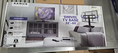 Sanus Accents Universal TV Stand for TVs 32 to 60" - Black (ATVS1-B1) - Image 1 of 2