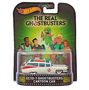 HOTWHEELS Retro Entertainment 2015 - GHOSTBUSTERS Ecto-1 Cartoon Car 1:64 - Picture 1 of 6