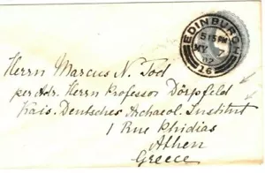 GB Cubierta Edimburgo Atenas INSTITUTO DE ARQUEOLOGÍA Profesor Dörpfeld 1902 ZA265 - Imagen 1 de 9