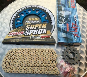 Stealth Chain Set for BMW S1000RR, 17-45-120, 12-18, Chain Kit, Blue, Blue #525 - Picture 1 of 7