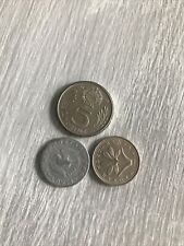 Hungary 3 Coins 1989 5 Forint,1993 2 Forint, 1955 10 Filler