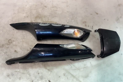 06-11 KAWASAKI NINJA ZX14 ZX1400 3 PEÇAS CARENAGENS TRASEIRAS TRASEIRAS COMPLETAS PRETAS FABRICANTE DE EQUIPAMENTO ORIGINAL - Imagem 1 de 4