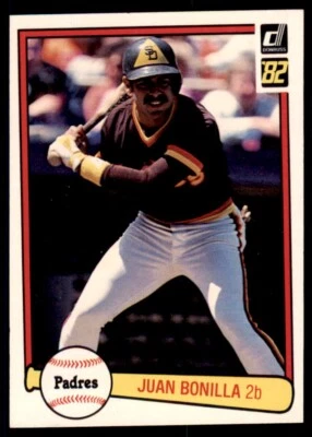 1982 Donruss Juan Bonilla Rookie .  San Diego Padres #220 - Image 1 of 2