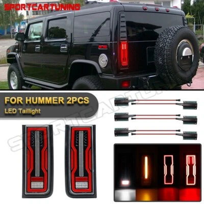 For 2003-2009 Hummer H2 SUV Left+Right Tail Lights Brake Signal Lamp Assembly - Image 1 of 4