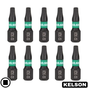 Brocas de destornillador de impacto de accionamiento cuadrado SQ3 25 mm #3 magnéticas de 1/4" universales KELSON - Imagen 1 de 12
