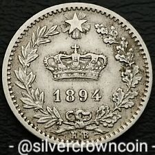 Italy 20 Centesimi 1894 KB. KM#28.1. Twenty Cents coin. Umberto l. Crown. Berlin