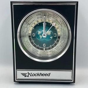 Lockheed World Time Clock Howard Miller 622340 Rocket Second Hand 1970s Rare - Picture 1 of 14