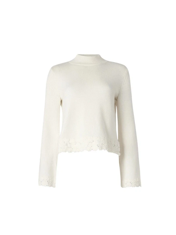 Suéter Twinset de Mujer, En Mezcla de Lana, Color Blanco Nieve, Código 242TT3421 - Imagen 1 de 1