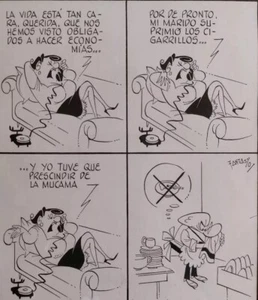 Fantasio (Juan Gálvez Elorza) - Dos tintas originales - Historieta Comic - Picture 1 of 2