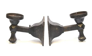 VINTAGE CAST IRON WALL MOUNT SCONCE - Picture 1 of 17