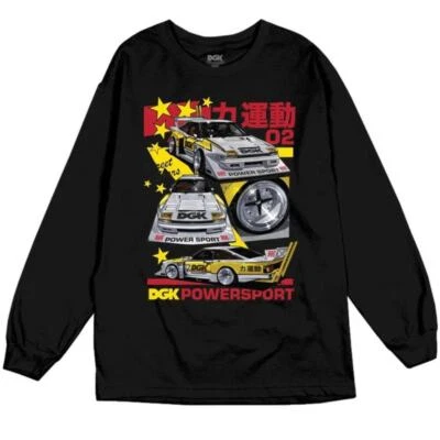 DGK Powersport Long Sleave Tee Black - image 1 of 2